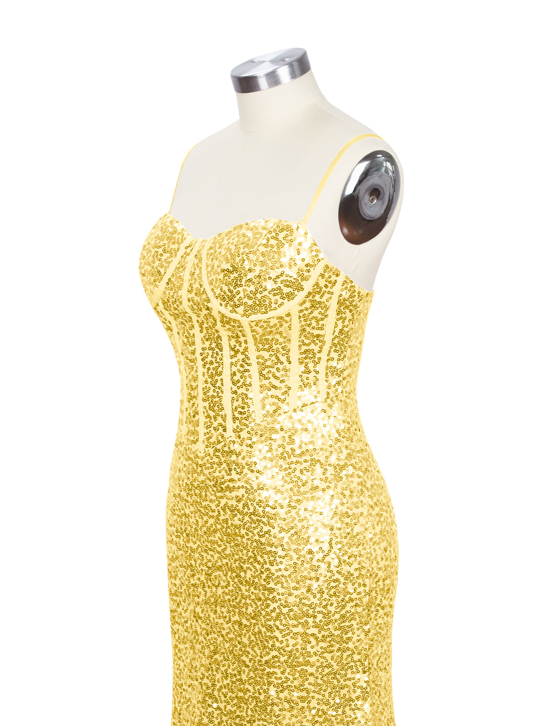 Spaghetti Sheath Prom Dress 