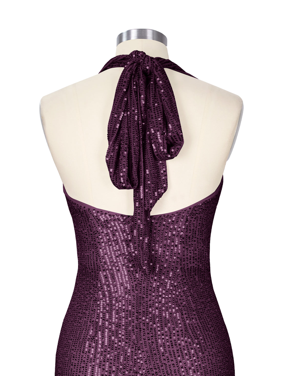 Halter Sequin Sheath Mini Dress 