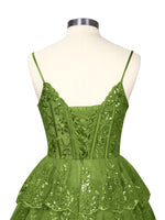 Sequin Appliques Mini Dress 