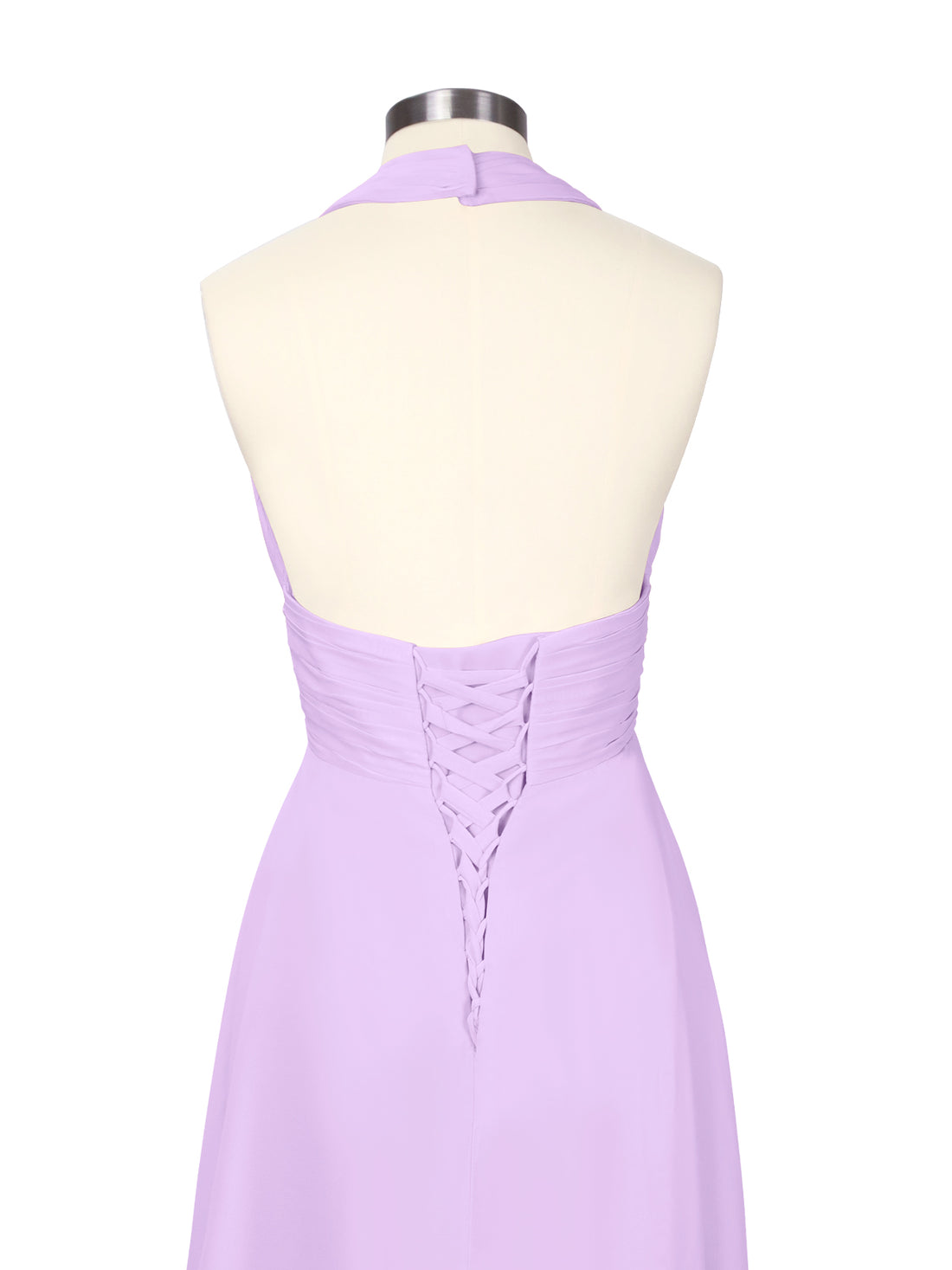 Ruched Halter Bridesmaid Dress 