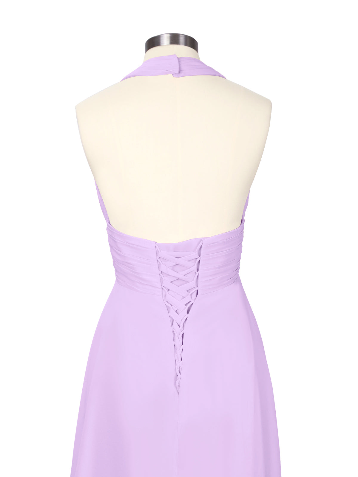 Ruched Halter Bridesmaid Dress 