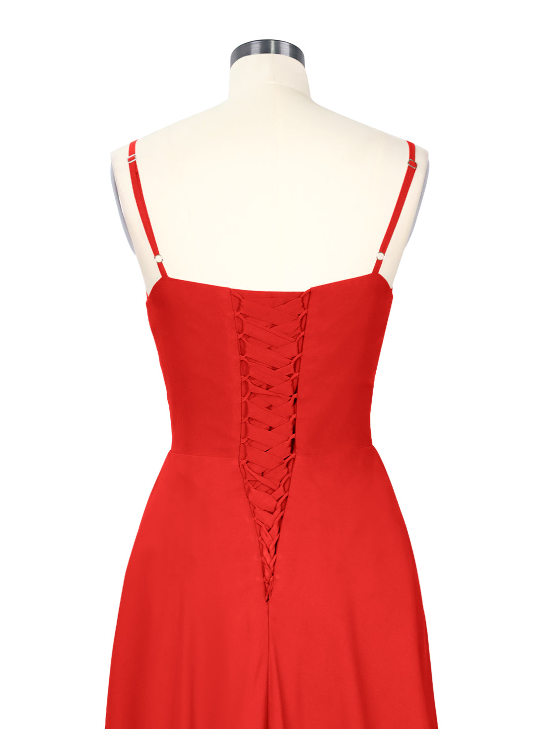 Spaghetti Asymmetrical Bridesmaid Dress 