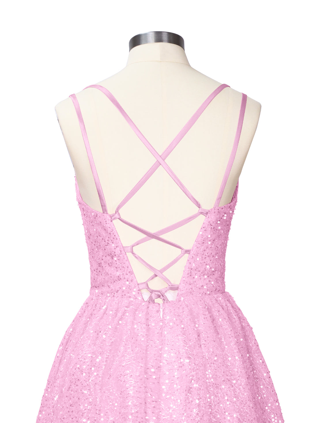 Sparkly Sequined A-line Mini Dress 