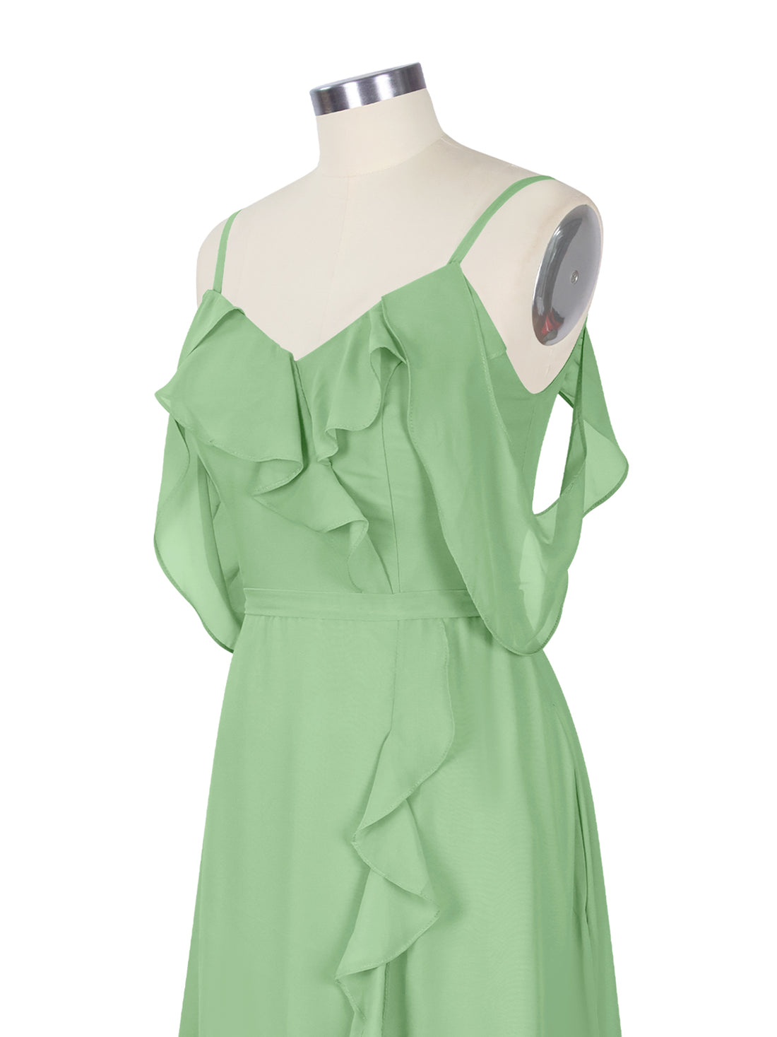 Flowy Spaghetti Bridesmaid Dress 