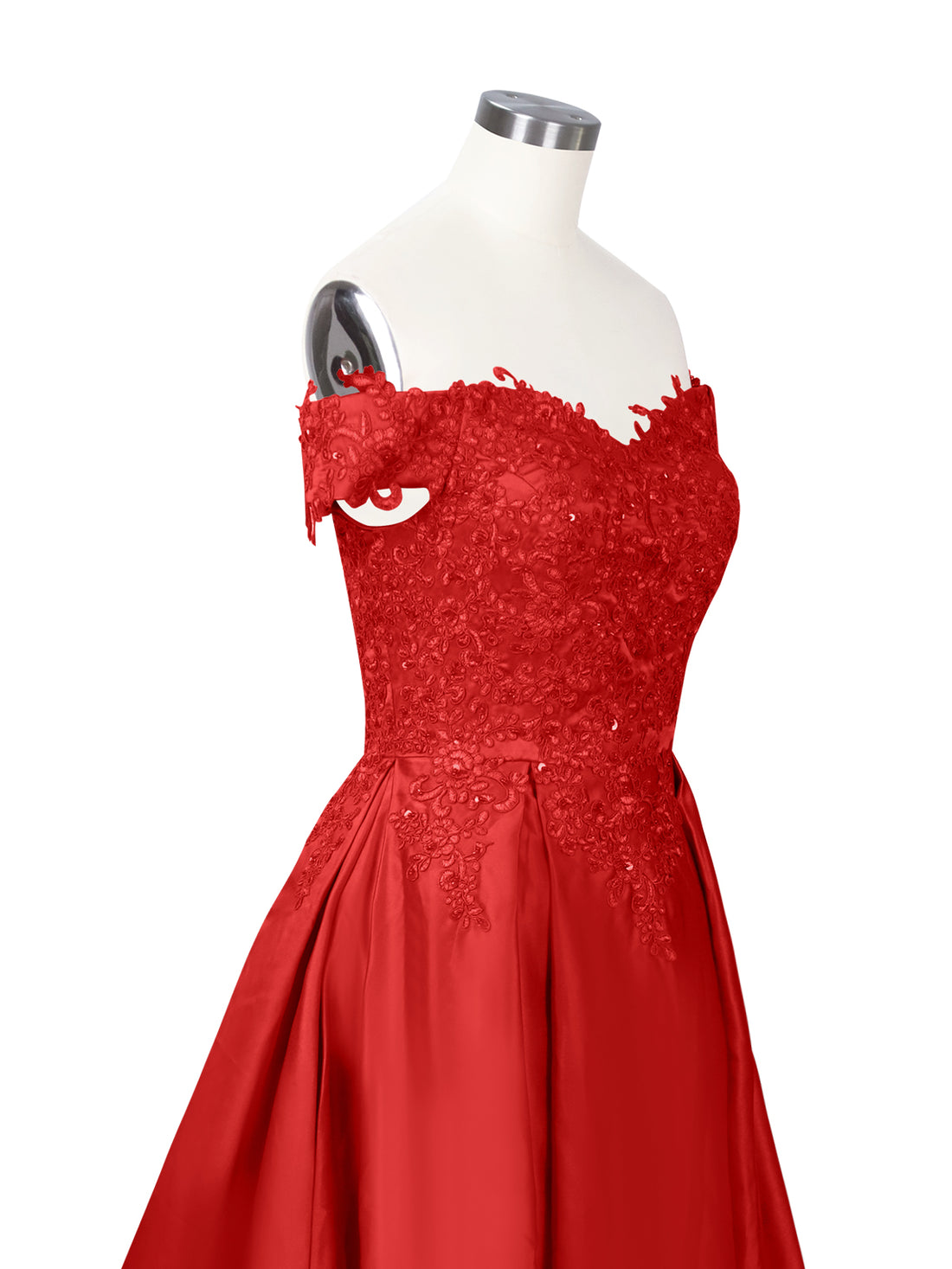 Applique Bodice Prom Dress 