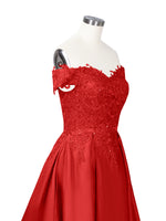 Applique Bodice Prom Dress 