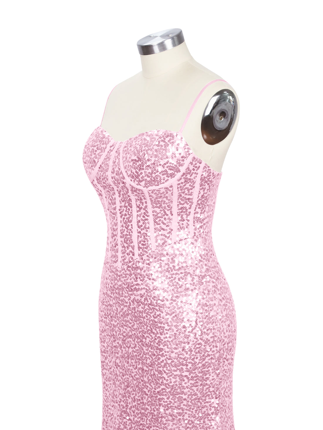 Spaghetti Sheath Prom Dress 