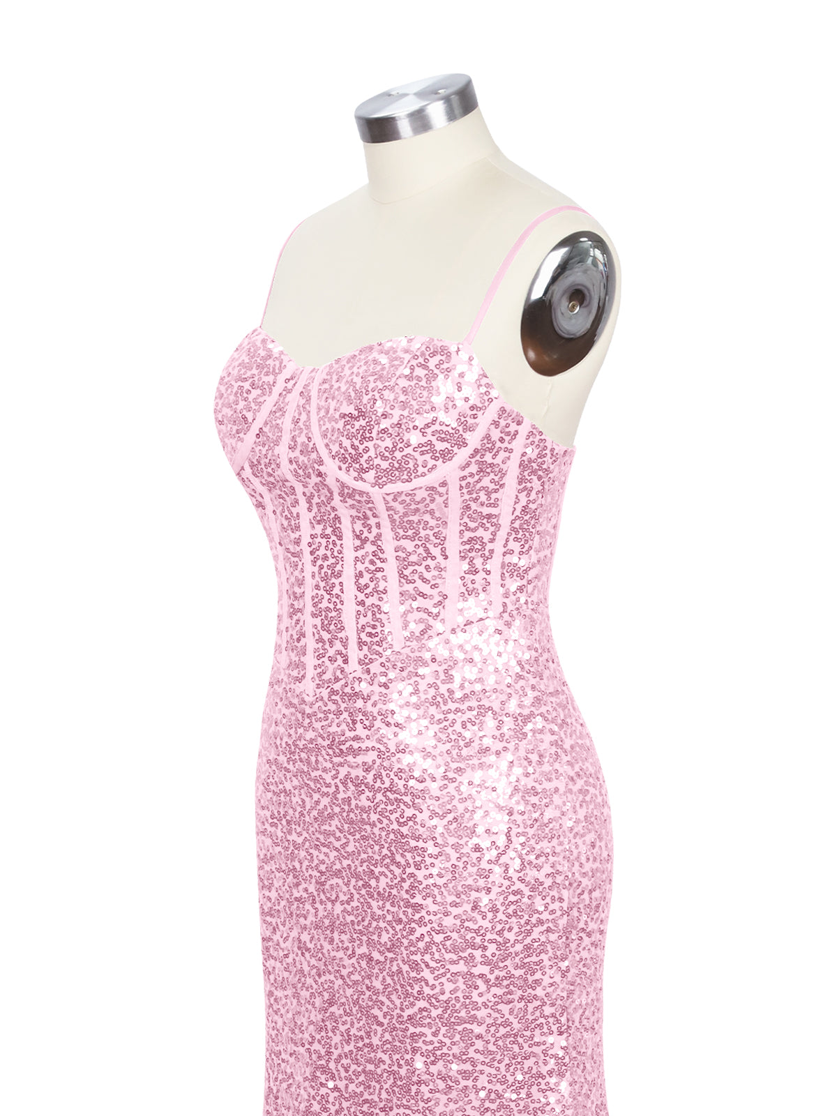 Spaghetti Sheath Prom Dress 