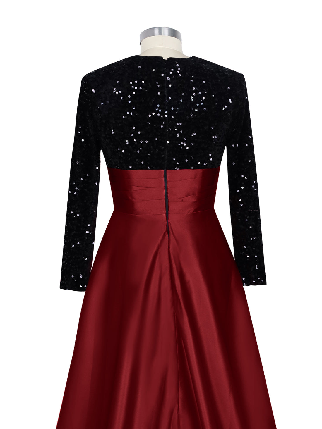 Sequin Jewel Neckline Prom Dress 