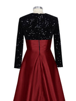 Sequin Jewel Neckline Prom Dress 