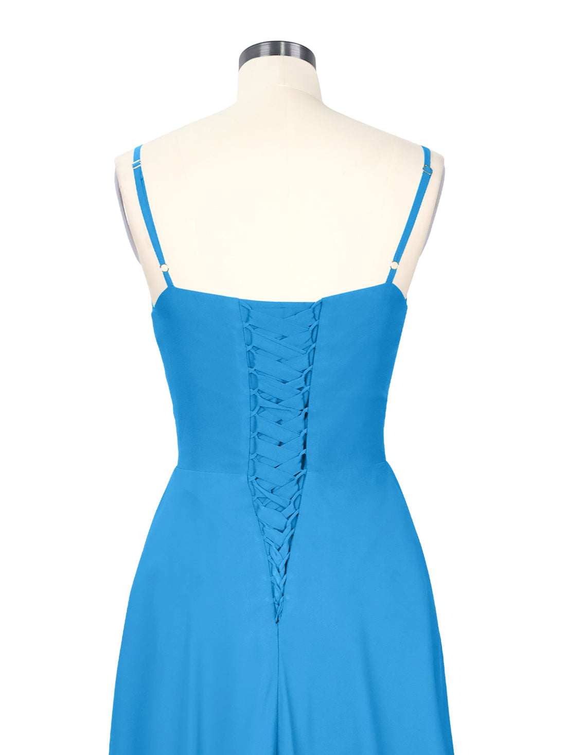 Spaghetti Asymmetrical Bridesmaid Dress 
