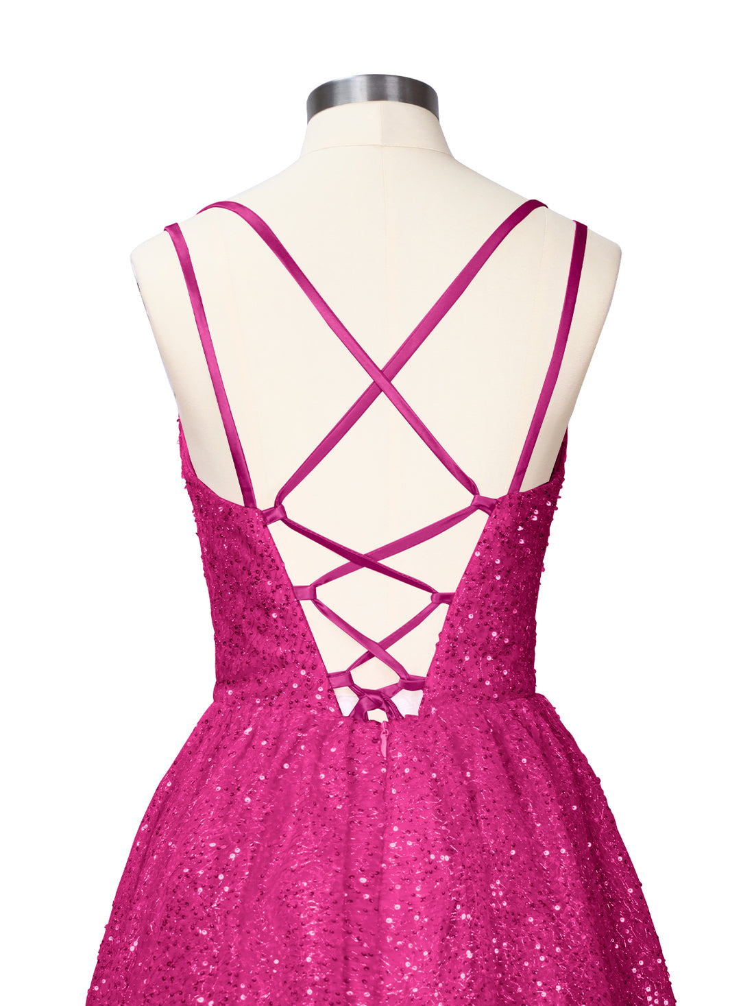 Sparkly Sequined A-line Mini Dress 