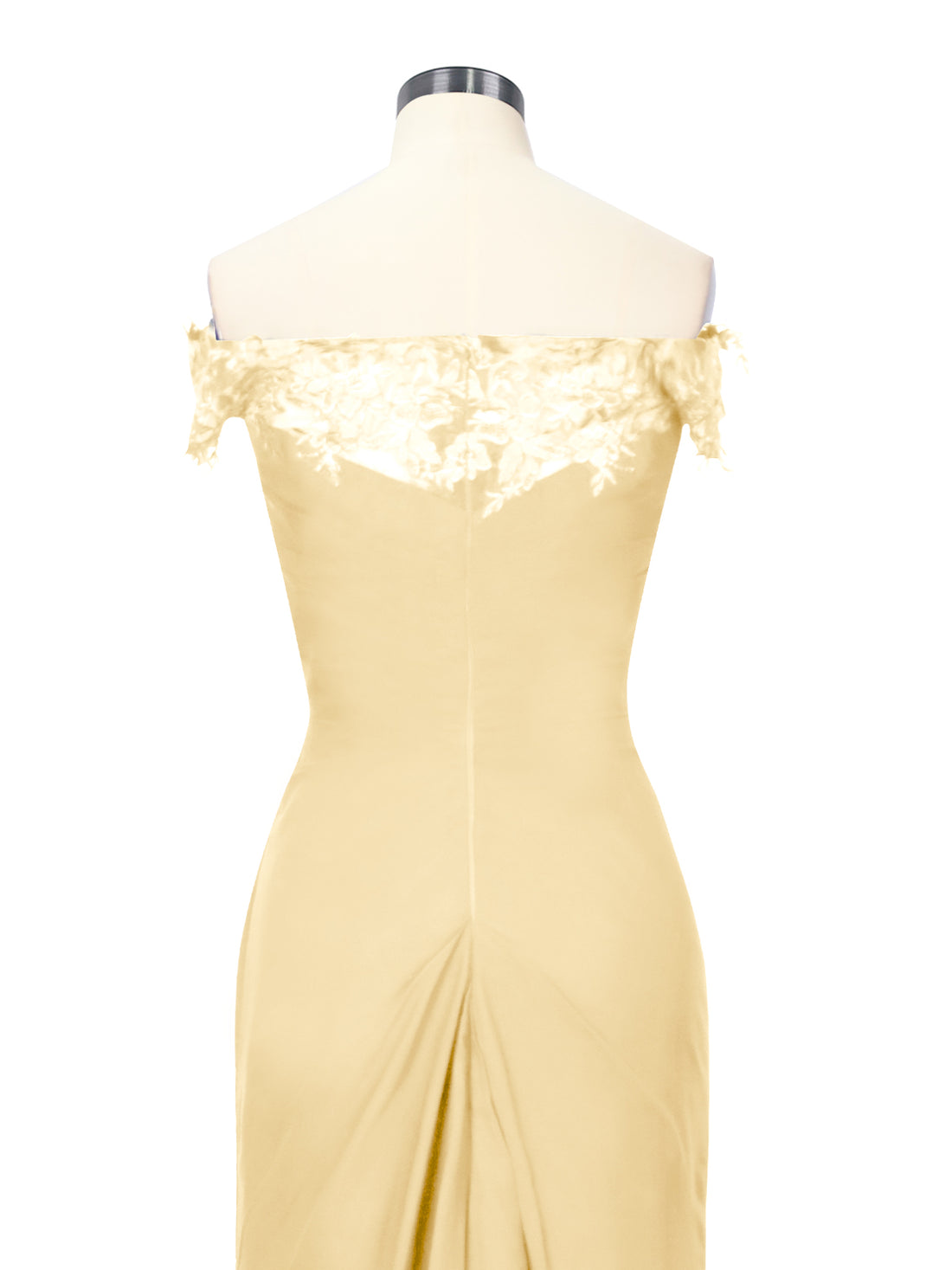 Off-Shoulder Chiffon Sheath Dress 