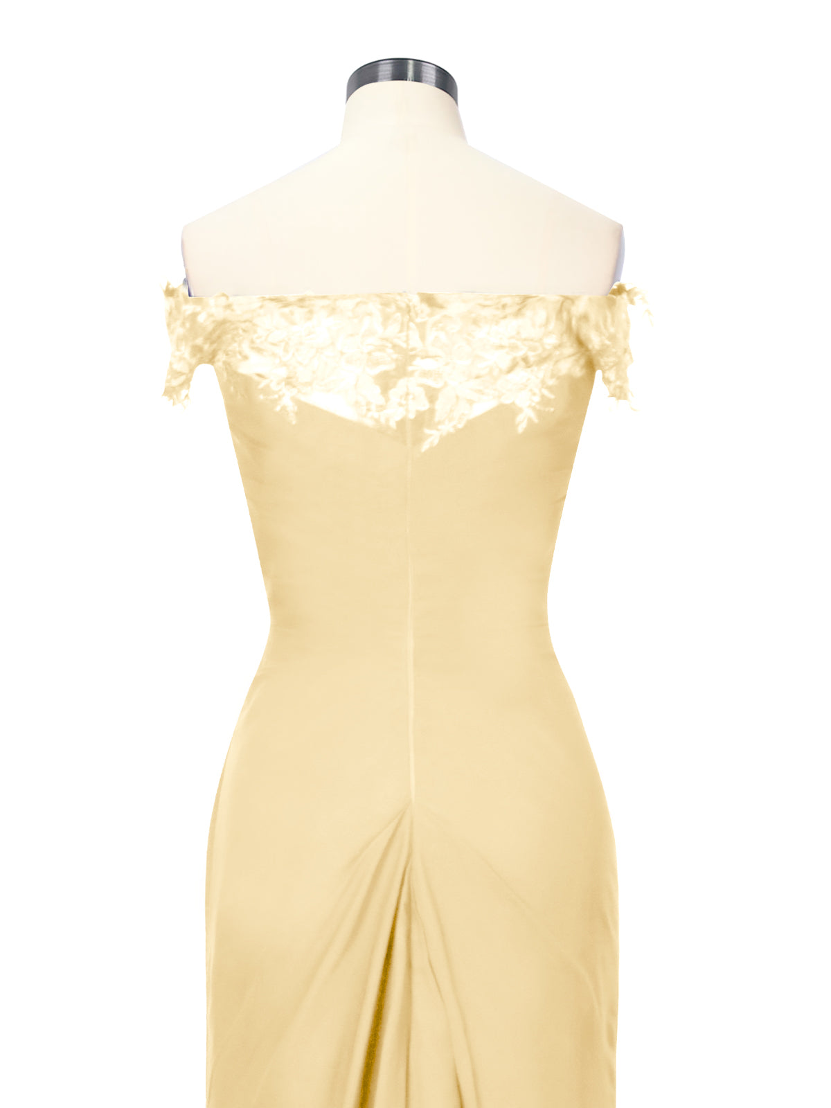 Off-Shoulder Chiffon Sheath Dress 