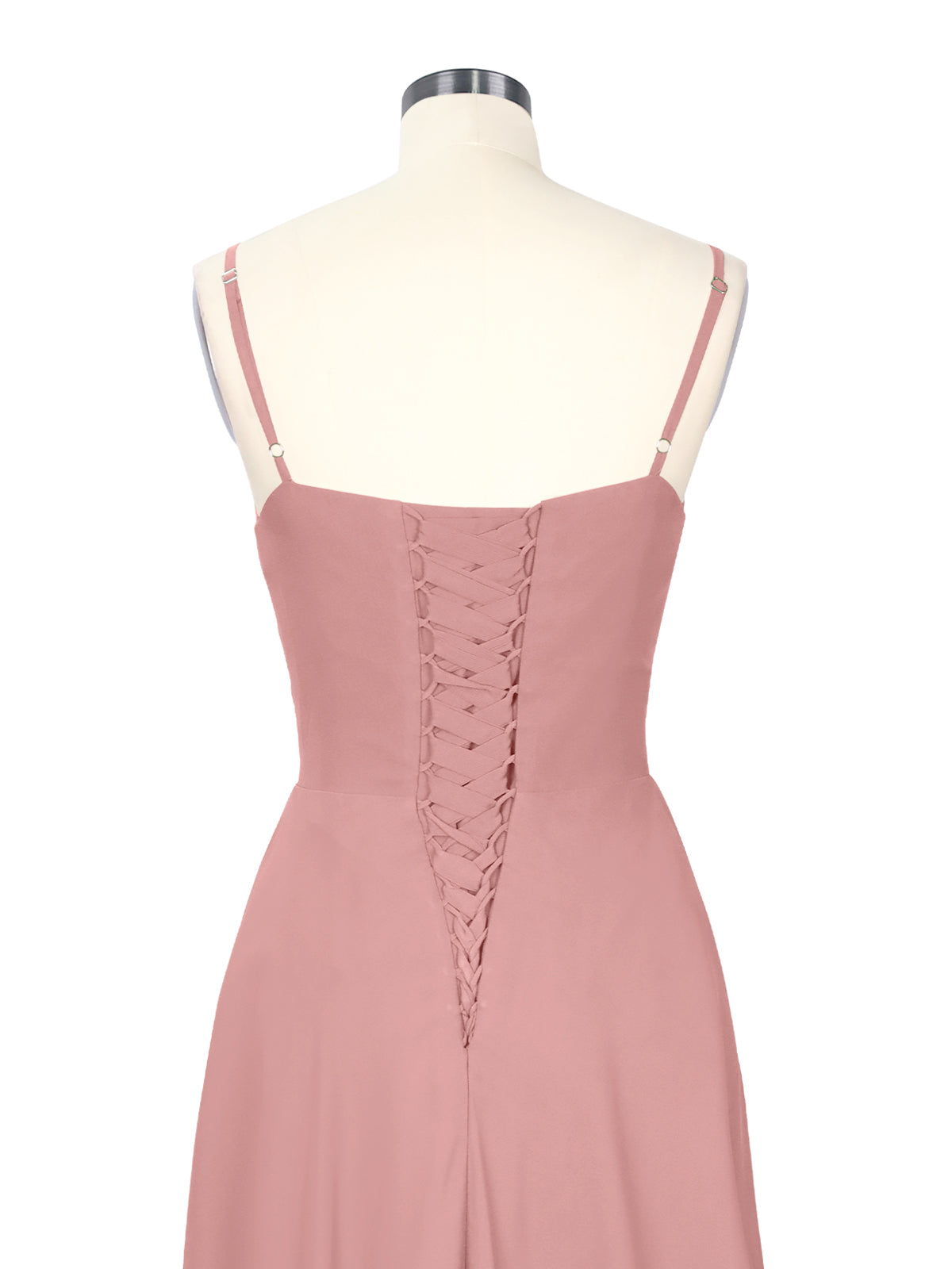 Spaghetti Asymmetrical Bridesmaid Dress 