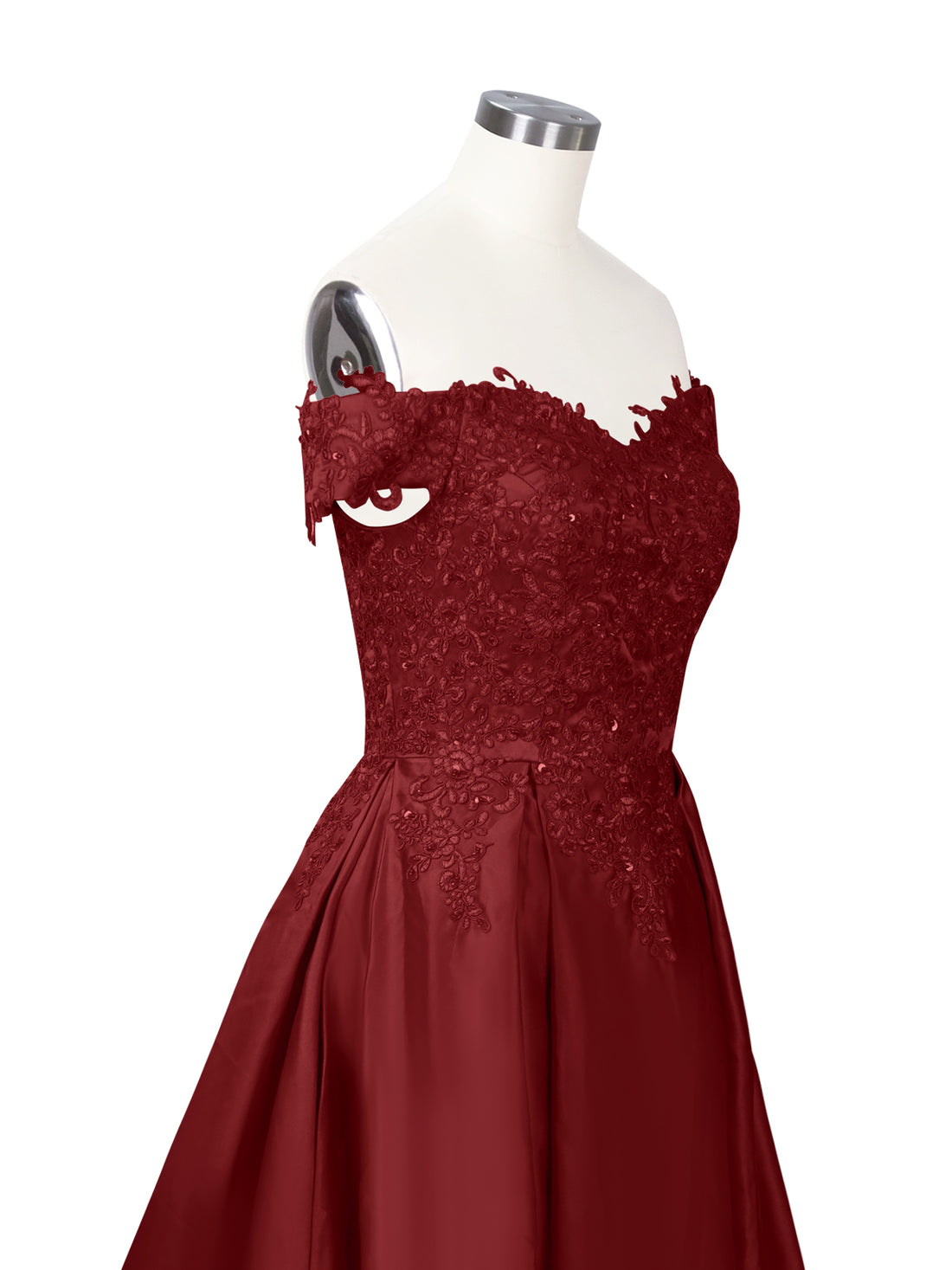Applique Bodice Prom Dress 