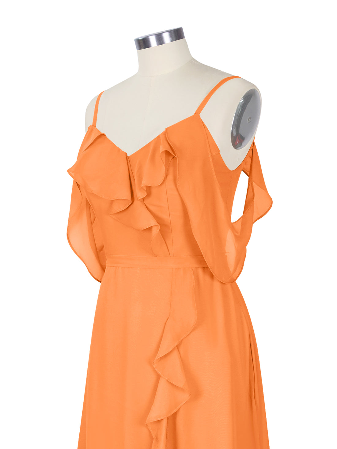Flowy Spaghetti Bridesmaid Dress 