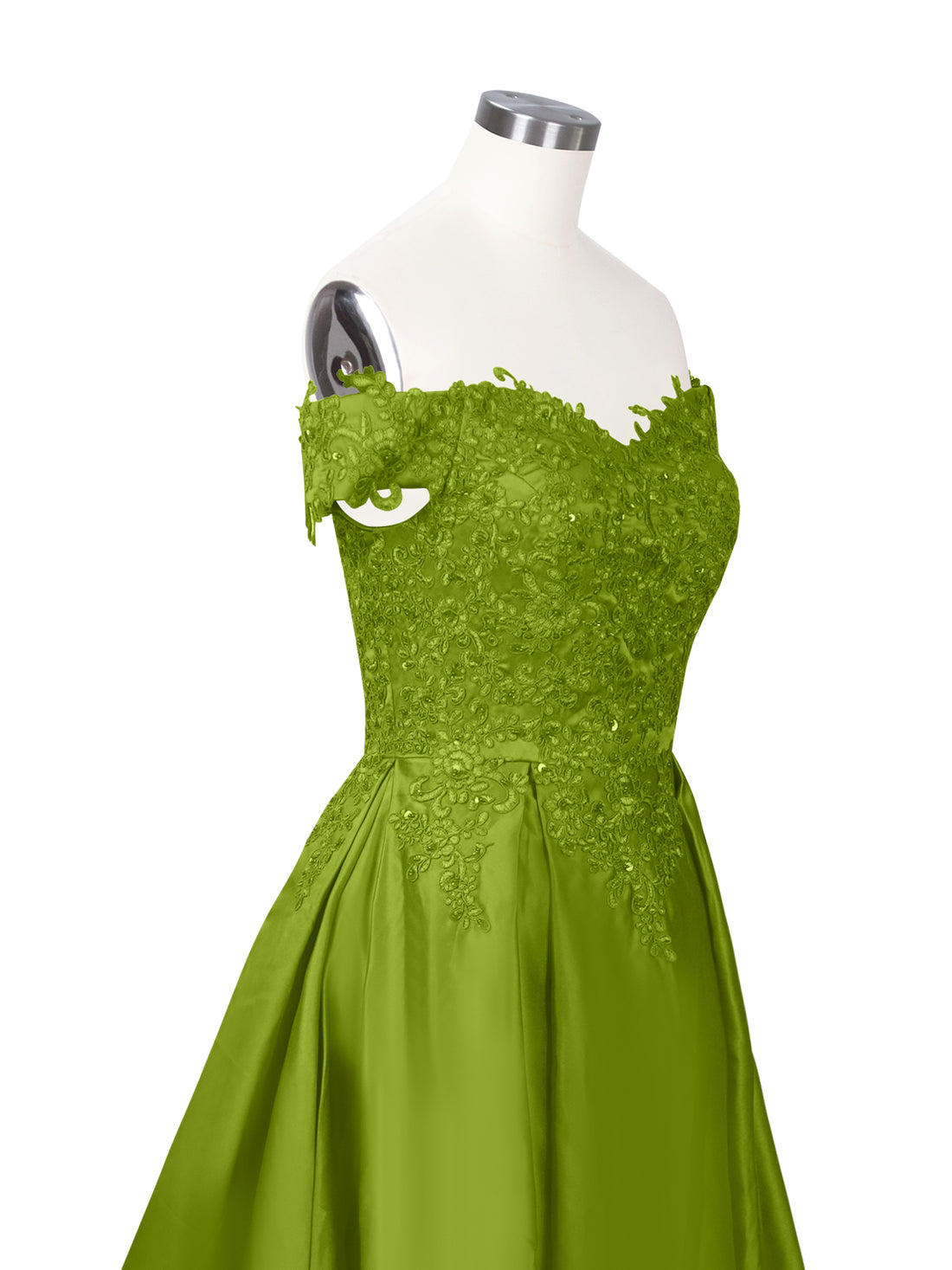 Applique Bodice Prom Dress 