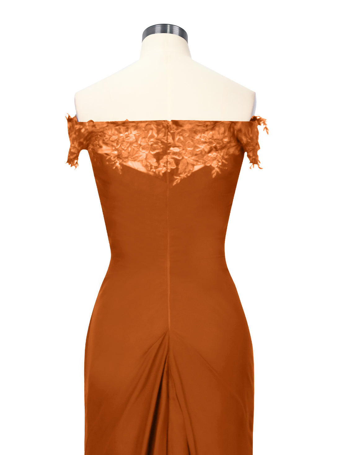 Off-Shoulder Chiffon Sheath Dress 