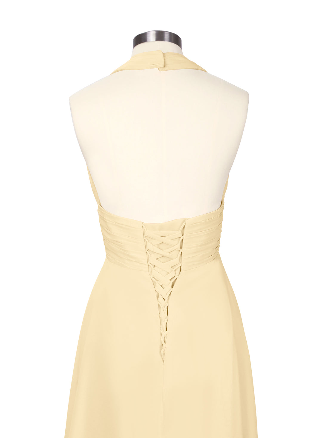 Ruched Halter Bridesmaid Dress 