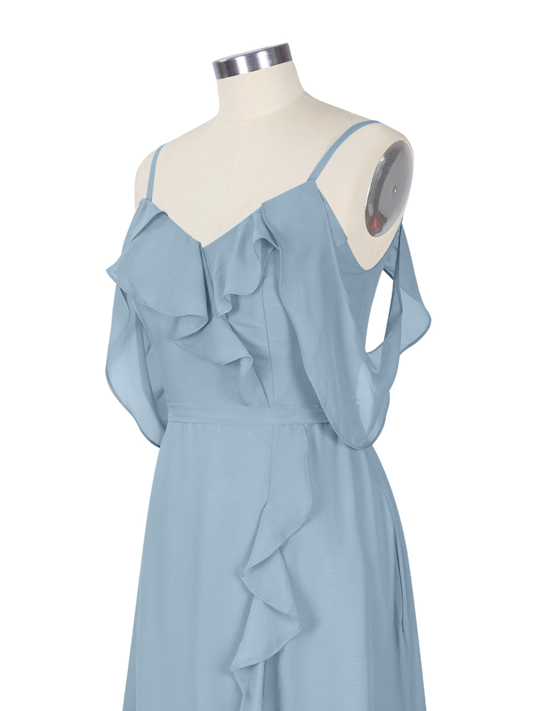 Flowy Spaghetti Bridesmaid Dress 