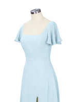 Flutter Sleeves Bridesmaid Dress 