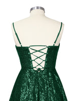 Sequin Scoop Neckline Mini Dress 