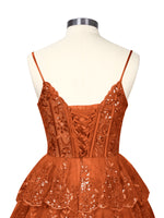 Sequin Appliques Mini Dress 