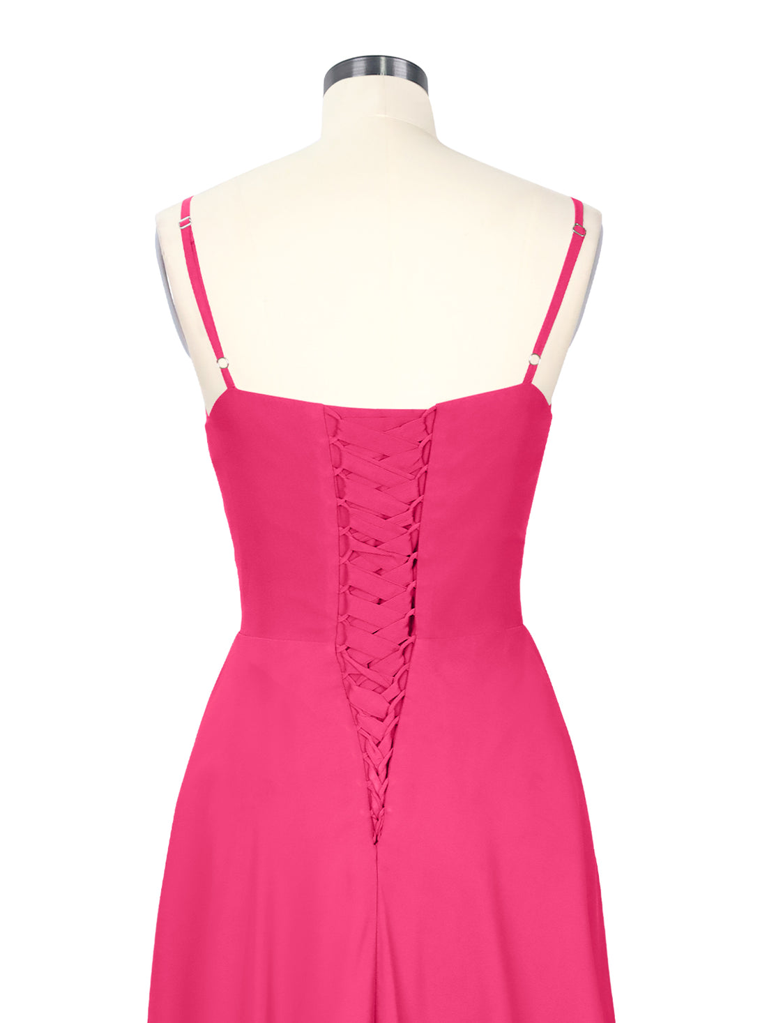 Spaghetti Asymmetrical Bridesmaid Dress 