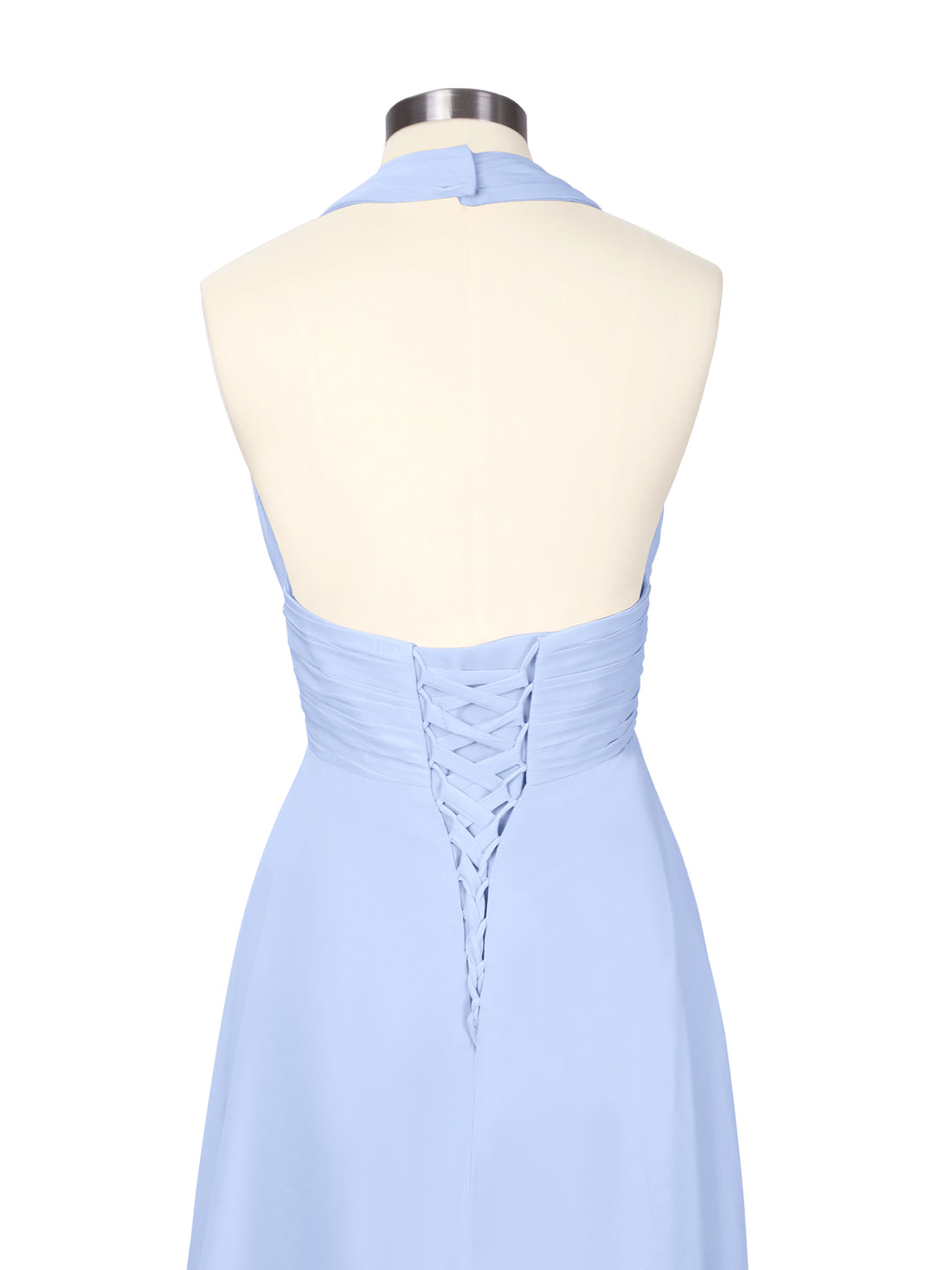 Ruched Halter Bridesmaid Dress 