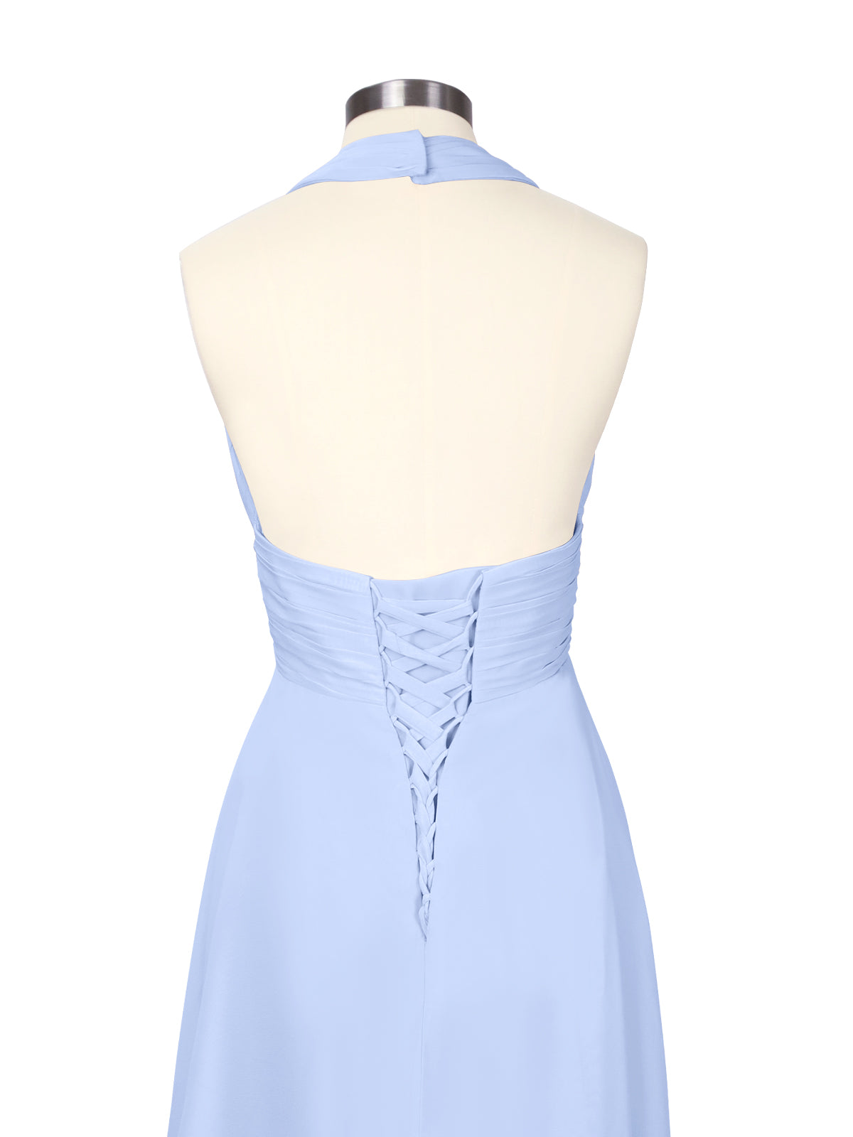 Ruched Halter Bridesmaid Dress 