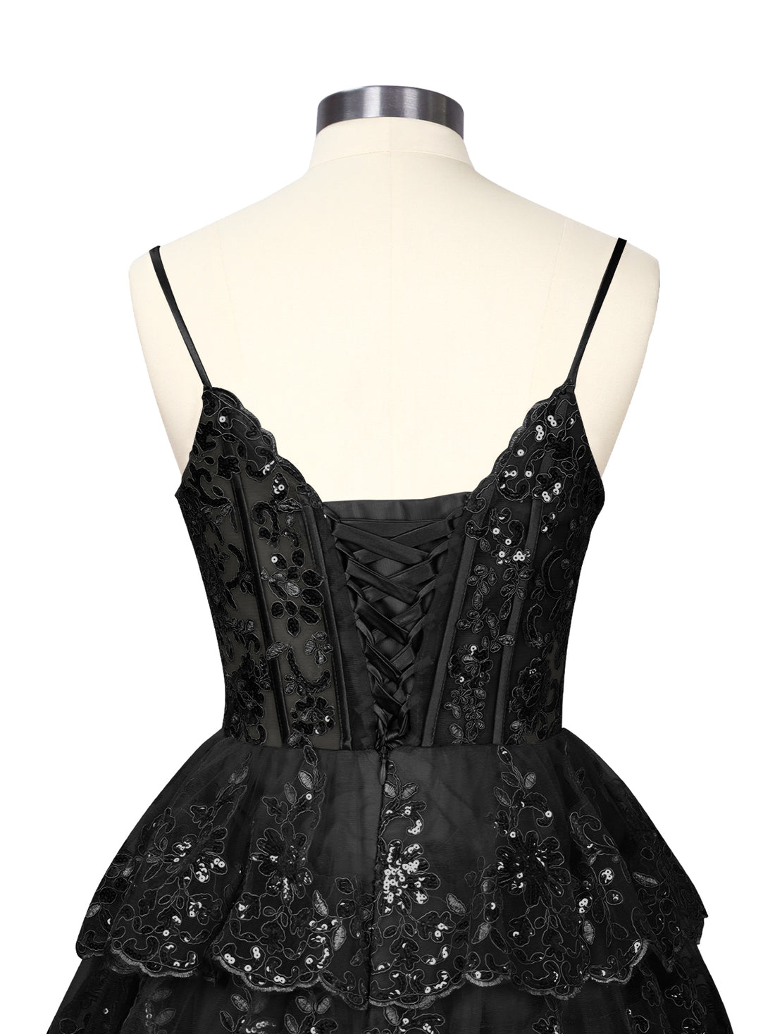 Sequin Appliques Mini Dress 