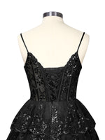 Sequin Appliques Mini Dress 