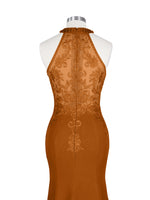 Halter Neckline Trumpet Dress 
