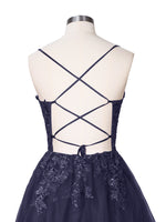 Applique Soft Tulle Mini Dress 