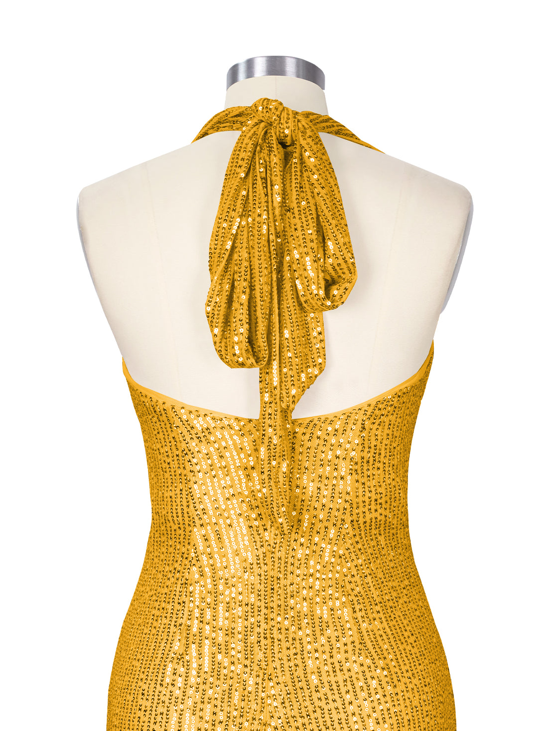 Halter Sequin Sheath Mini Dress 