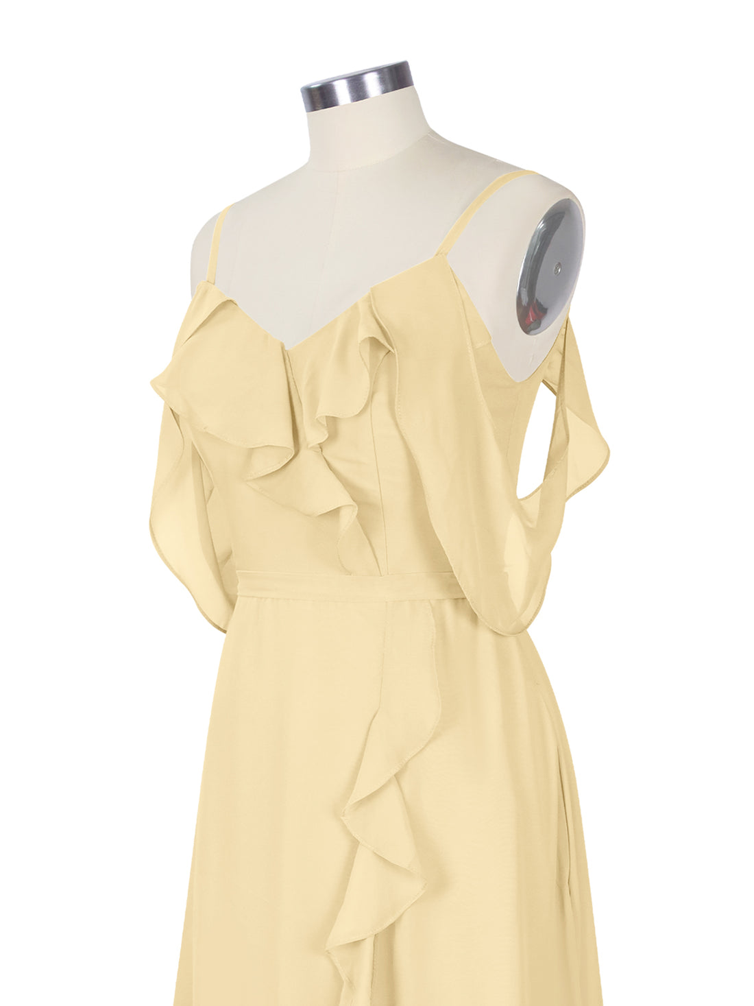 Flowy Spaghetti Bridesmaid Dress 