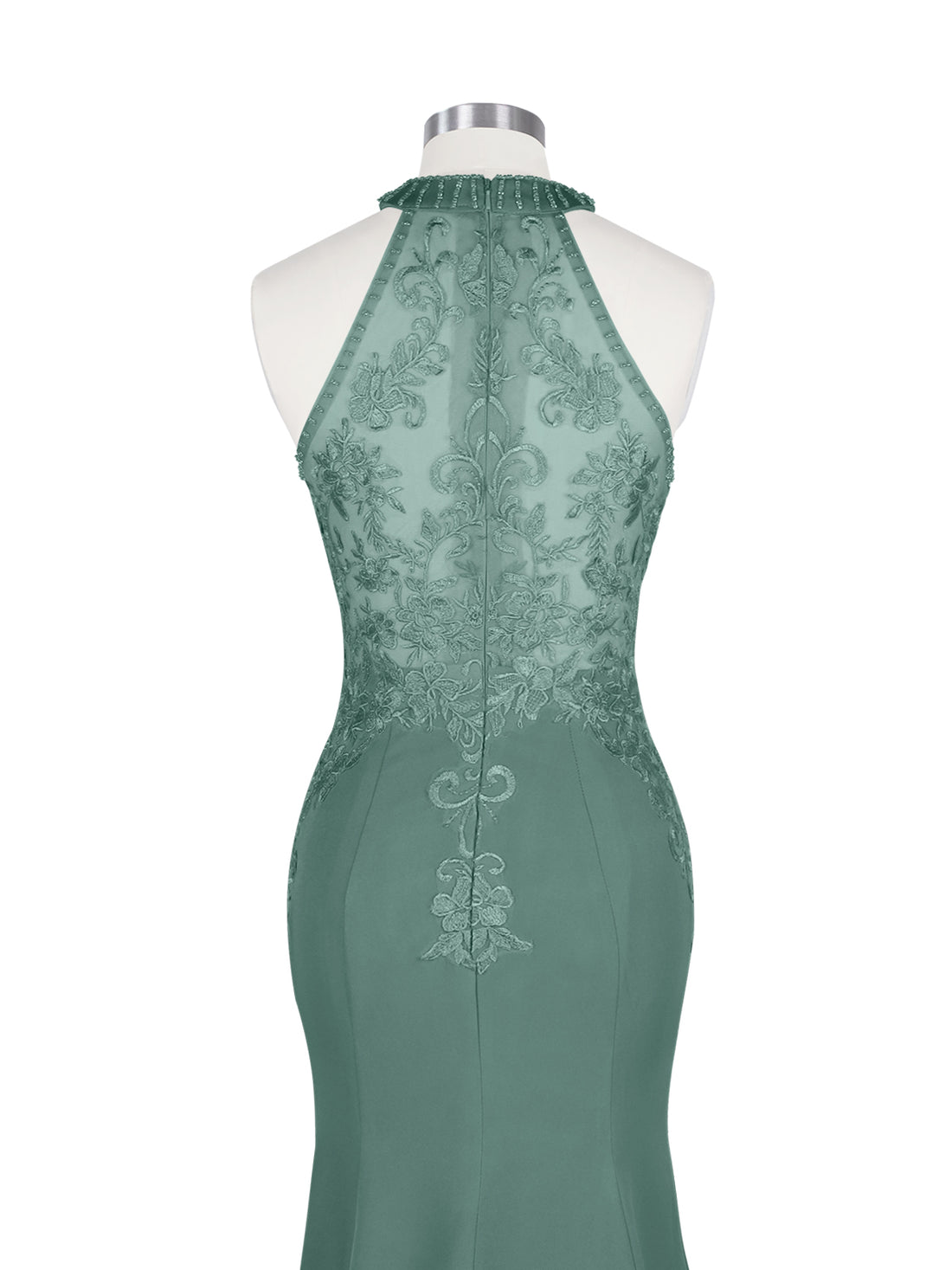 Halter Neckline Trumpet Dress 