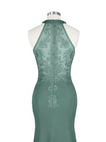 Halter Neckline Trumpet Dress 