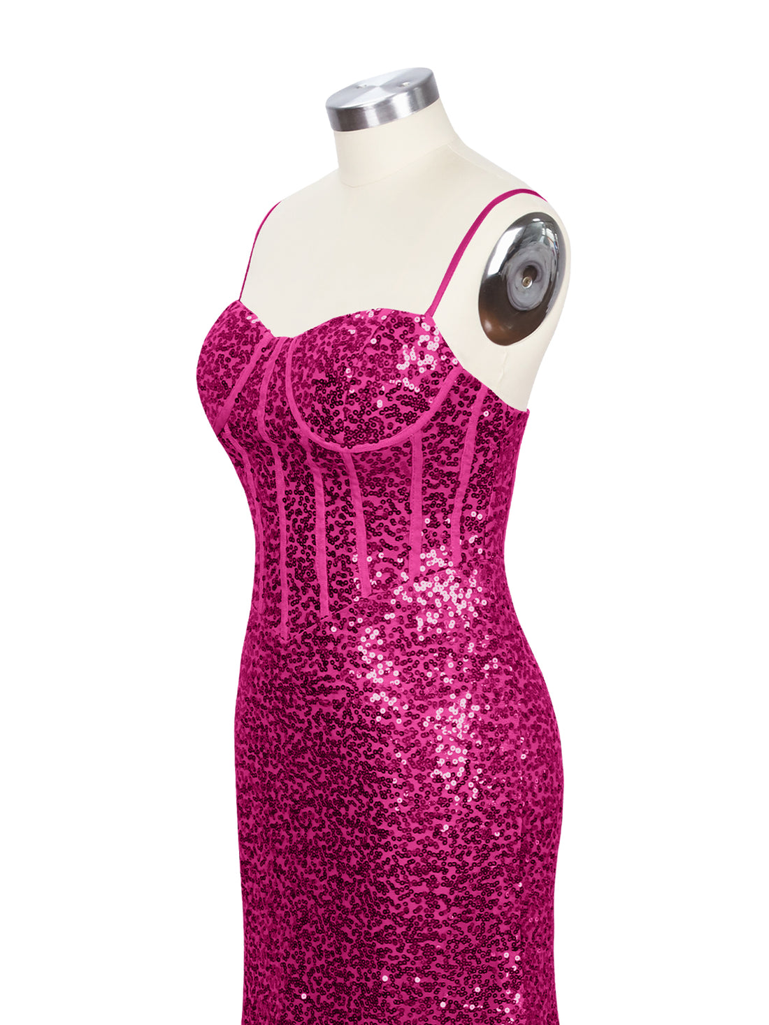 Spaghetti Sheath Prom Dress 