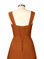 Ruched Chiffon Two-Piece Dress Set 