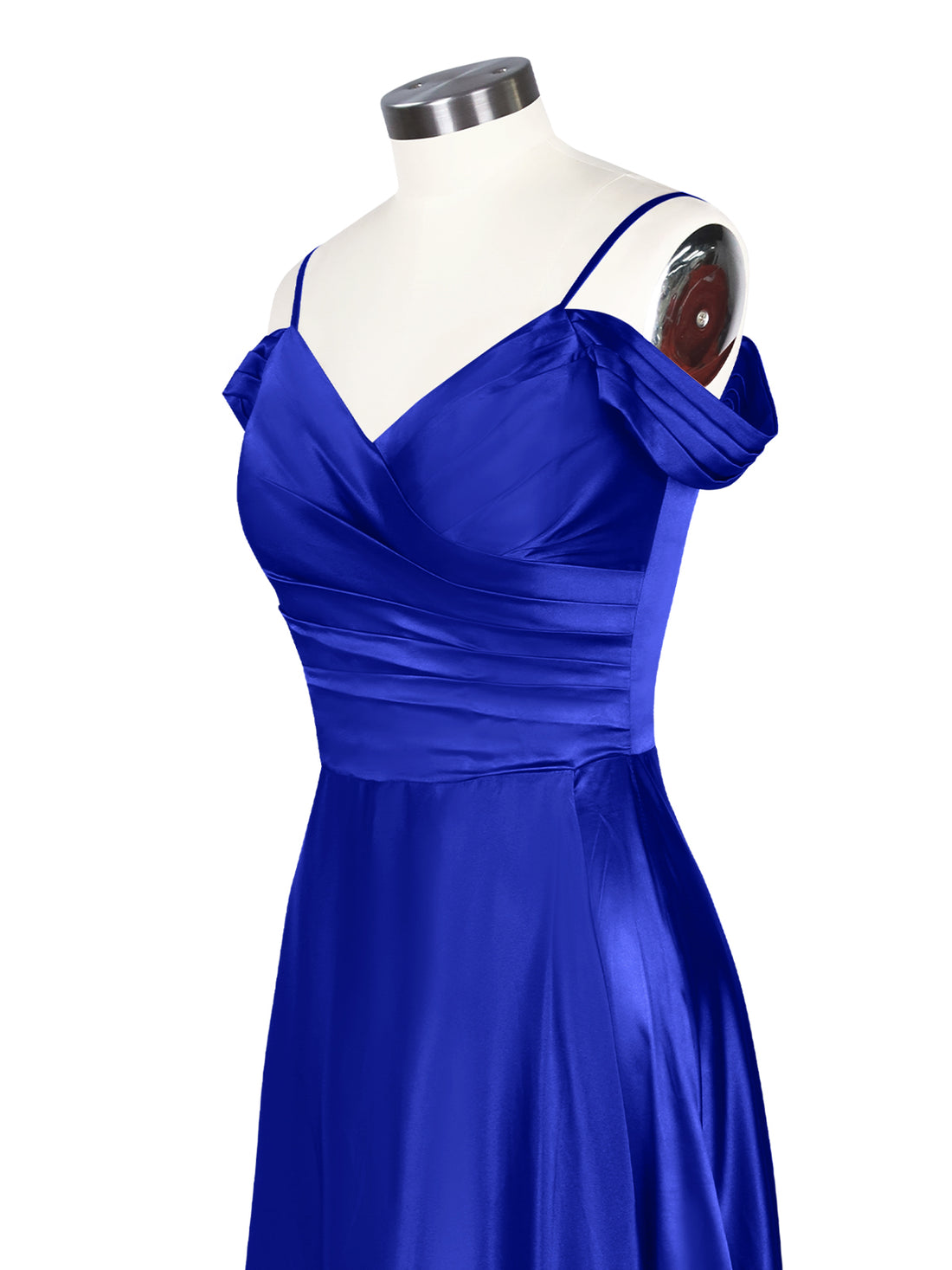 Silk-Like Pleated Prom Dress 