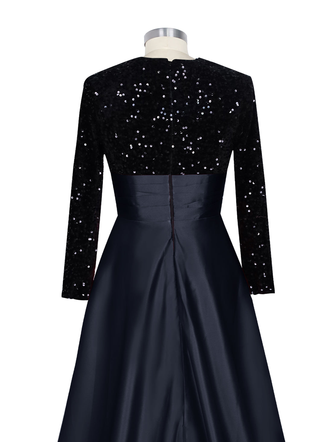 Sequin Jewel Neckline Prom Dress 