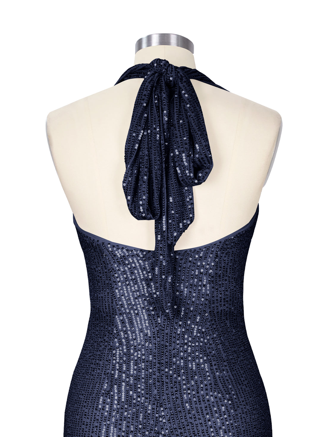 Halter Sequin Sheath Mini Dress 