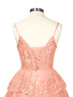 Sequin Appliques Mini Dress 