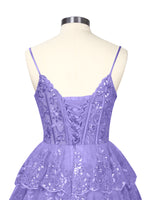 Sequin Appliques Mini Dress 