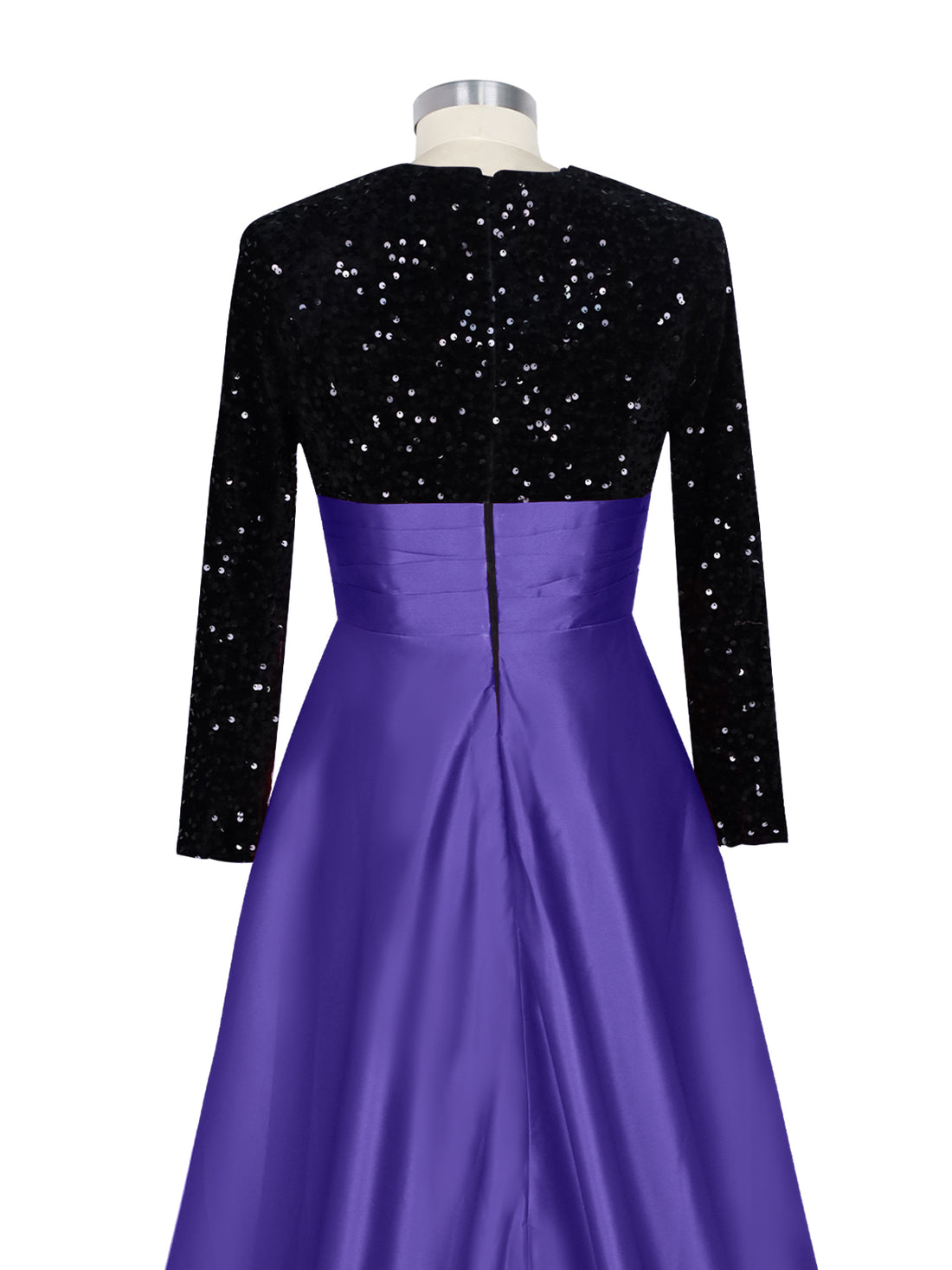 Sequin Jewel Neckline Prom Dress 