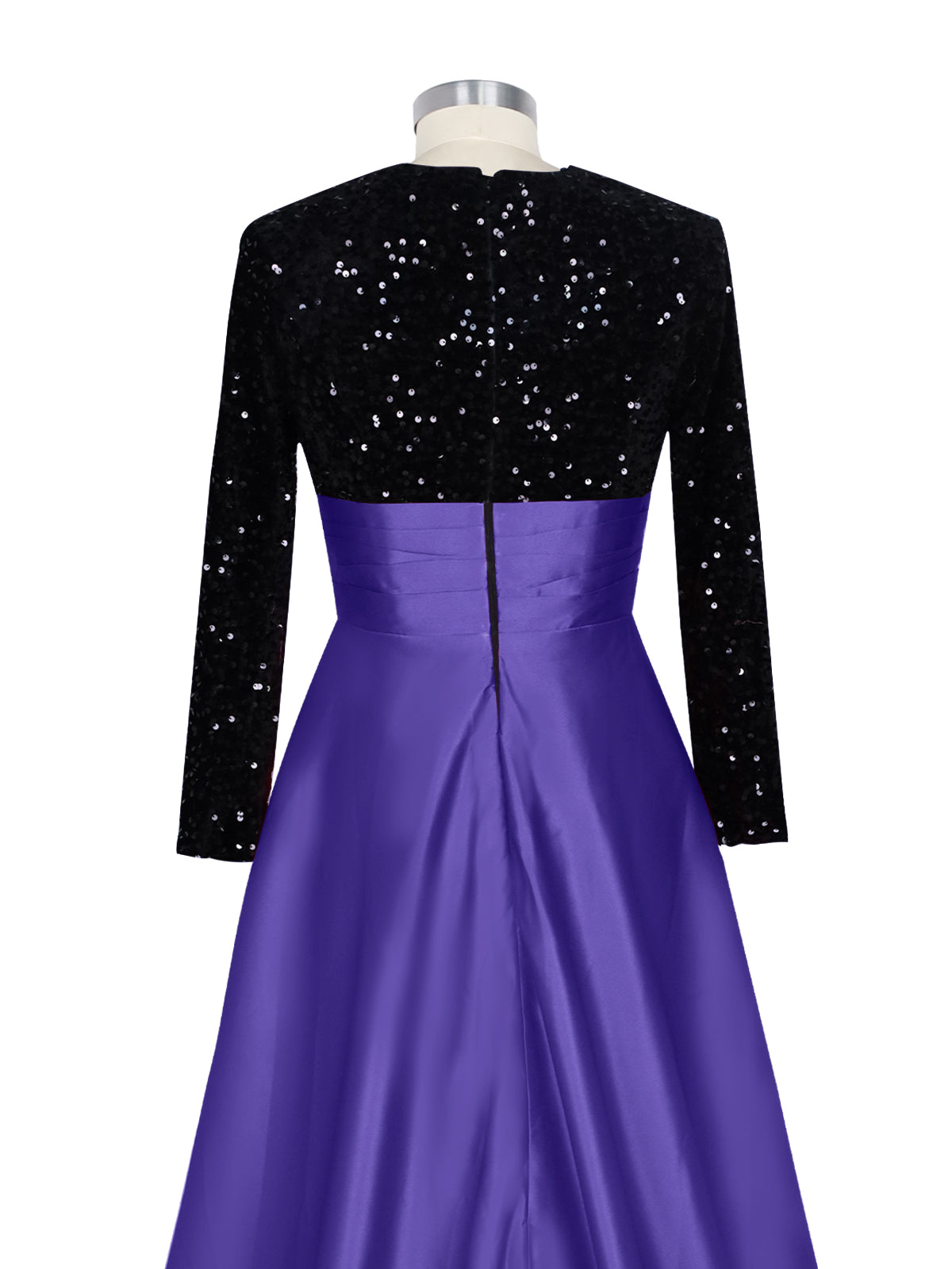 Sequin Jewel Neckline Prom Dress 