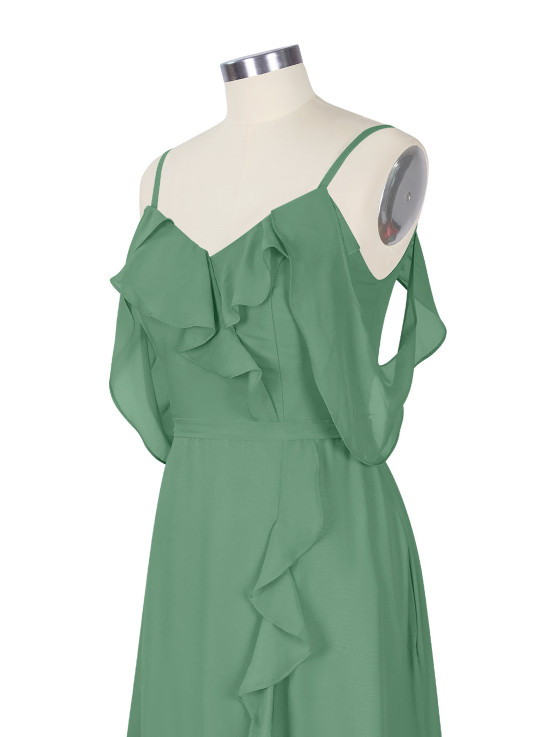 Flowy Spaghetti Bridesmaid Dress 