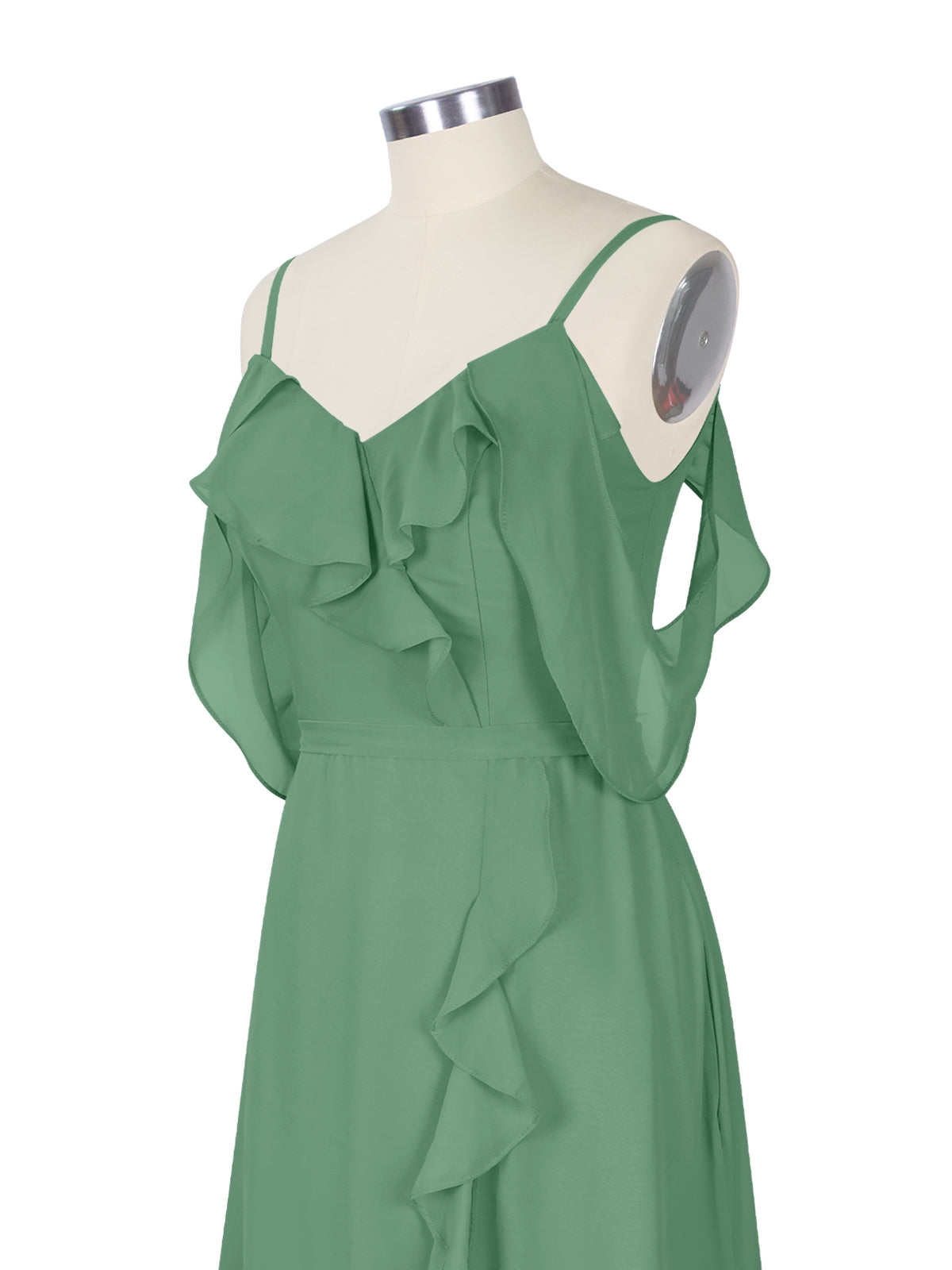 Flowy Spaghetti Bridesmaid Dress 